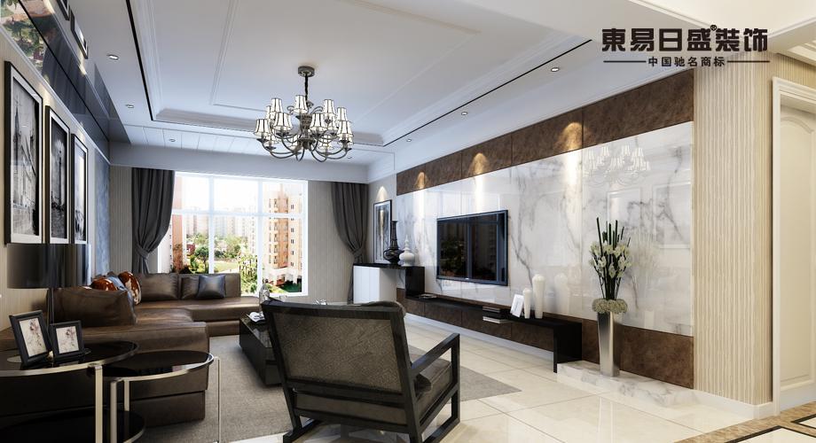 包头装修案例万郡大都城-现代风格