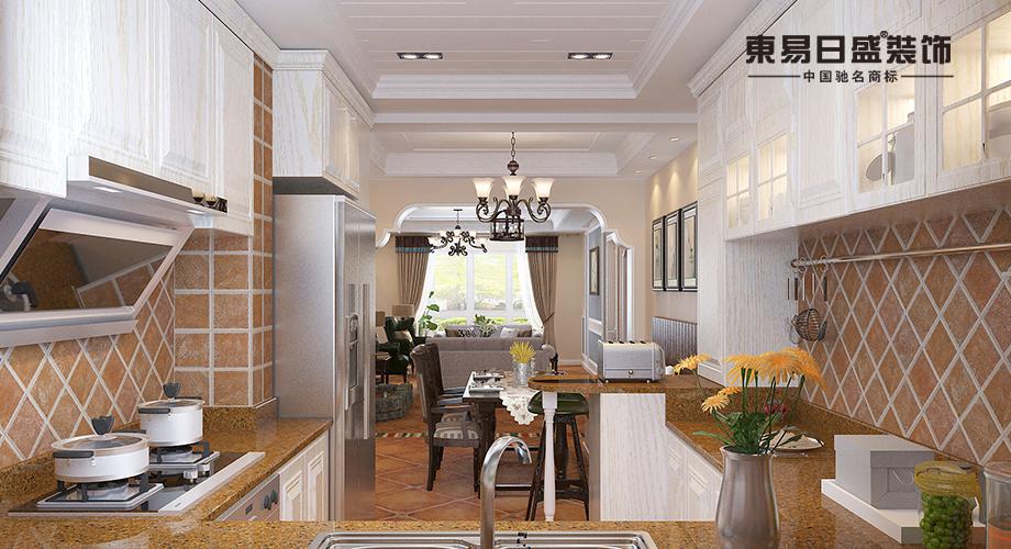 包头装修案例加州郡府-美式