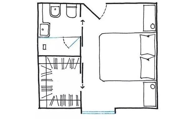 如何在卧室设计一个小型衣帽间？