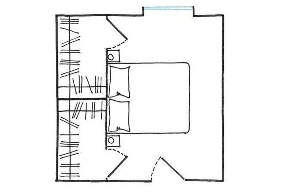 如何在卧室设计一个小型衣帽间？