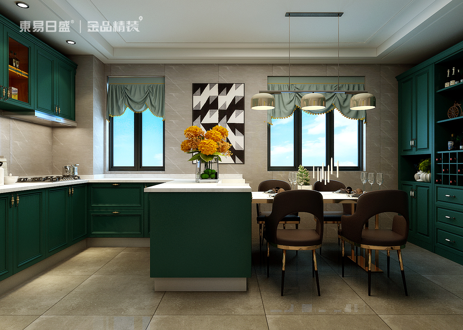 东易家装案例|轻奢有度，素雅风情 【傲北上城130㎡】