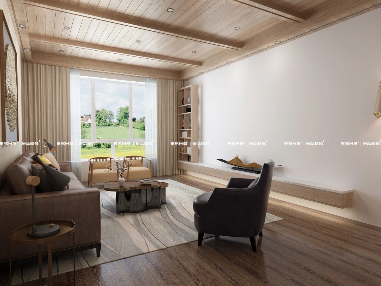 装修案例 |【中冶雅熙125㎡】日式风 侘静原木，自然温度