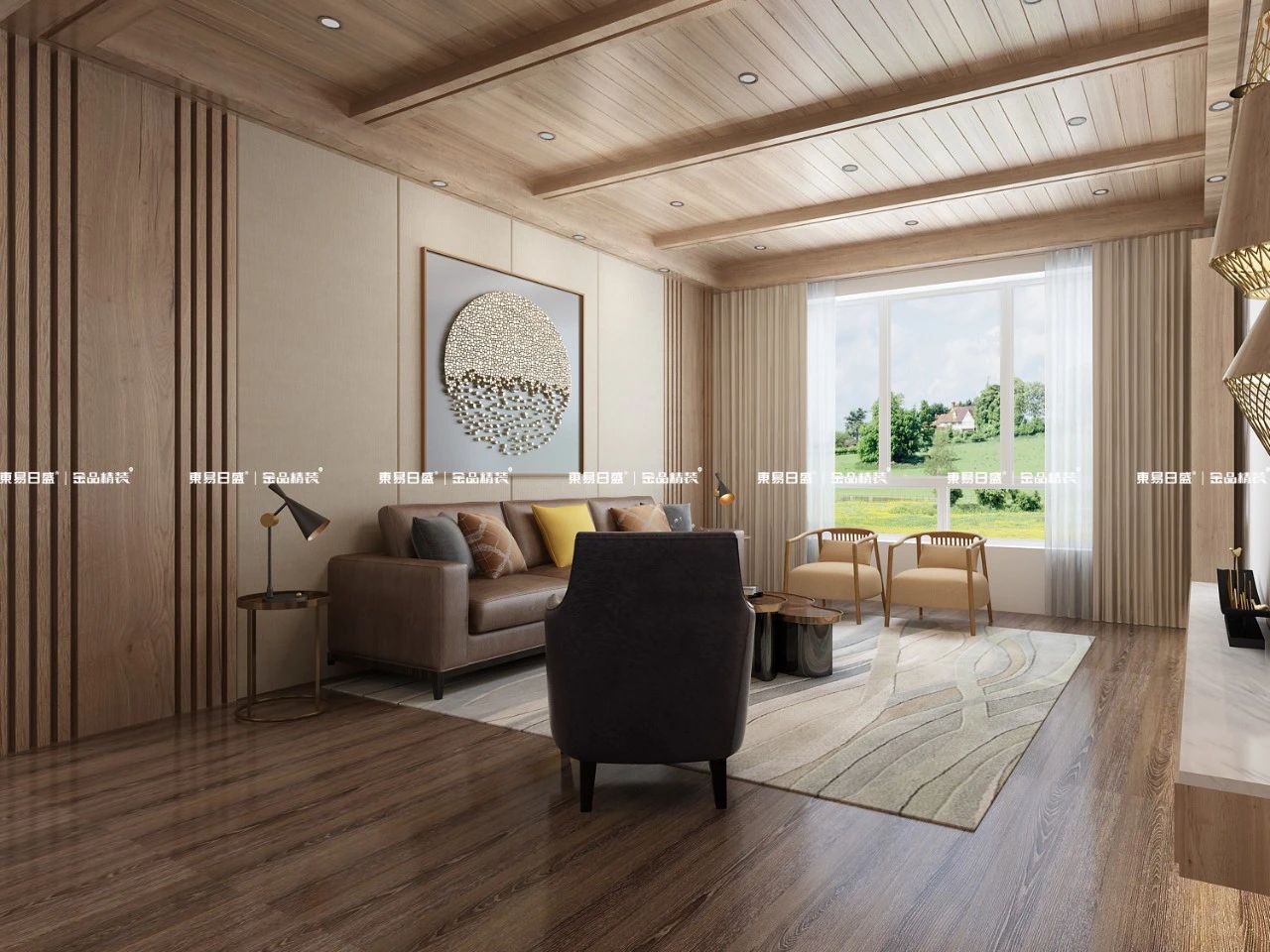 装修案例 |【中冶雅熙125㎡】日式风 侘静原木，自然温度