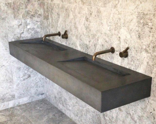 洗手台连盆都不装，排水全靠一条缝？