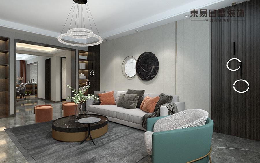 包头装修案例鹿城上院160平米现代轻奢风格