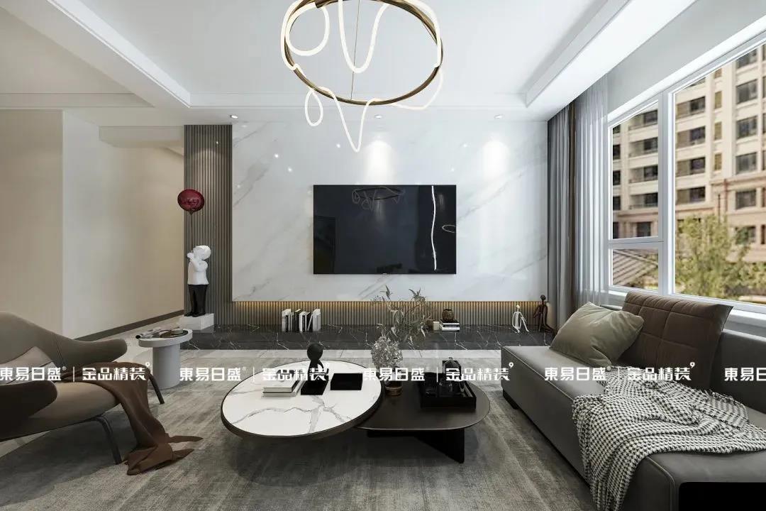 金品案例赏析丨113㎡现代简约风，简单大气的视觉带来愉悦舒心的居住体验