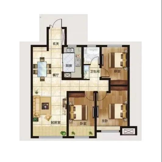 金品案例赏析丨113㎡现代简约风，简单大气的视觉带来愉悦舒心的居住体验