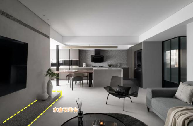 告别传统电视柜，做地台设计，简单又美观