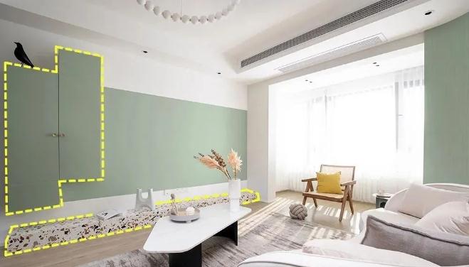 告别传统电视柜，做地台设计，简单又美观