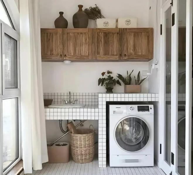 还在纠结洗衣机放哪？看看别人家的真实案例！