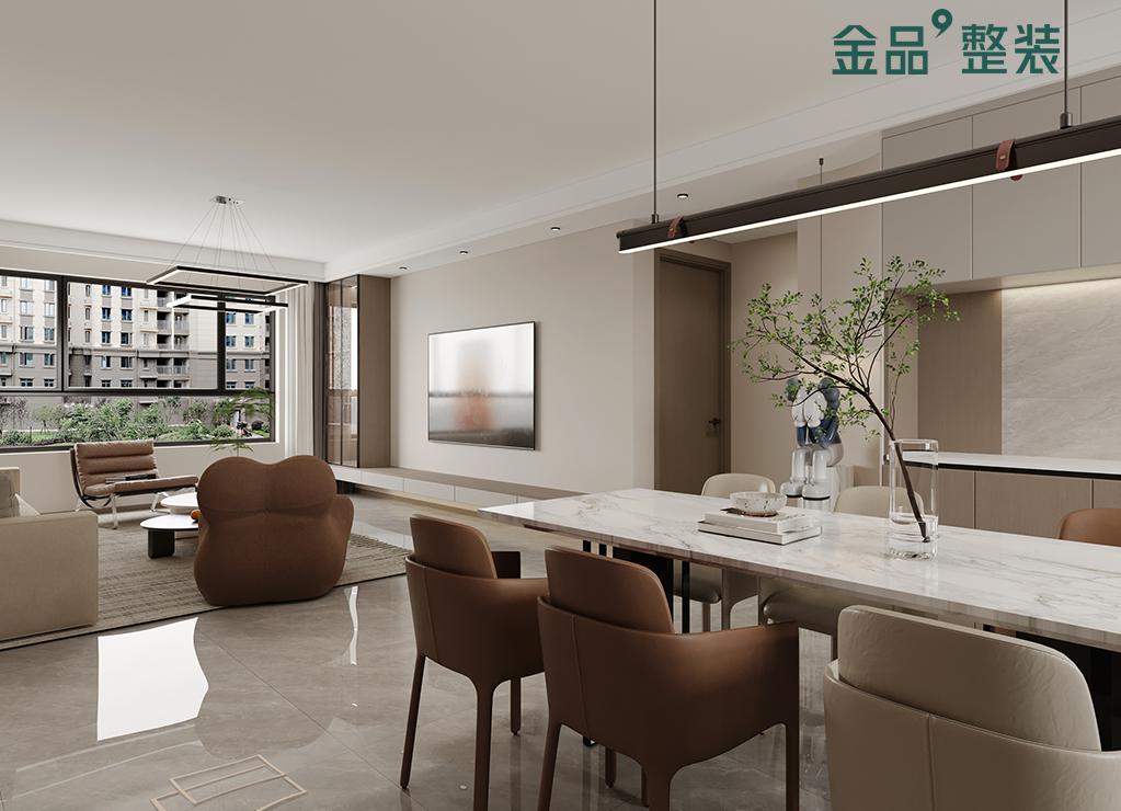 包头装修案例中海望京府130平米简约风格