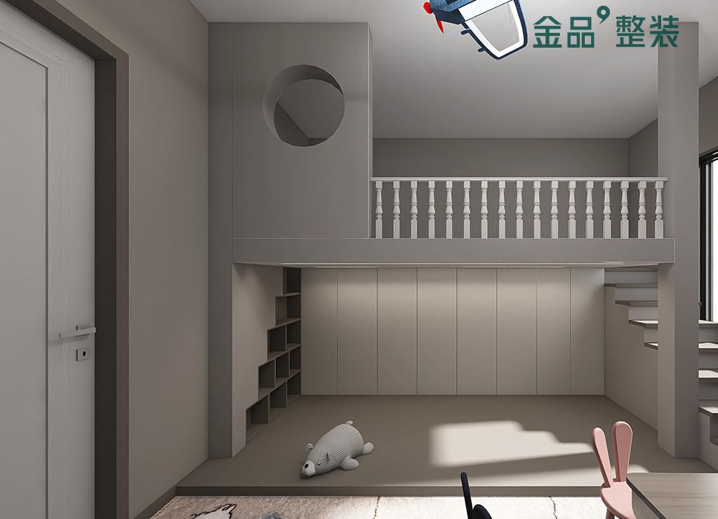 包头装修案例景晟开元143平米现代轻奢风格