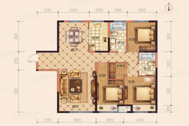 包头装修方案包头保利心语137㎡
