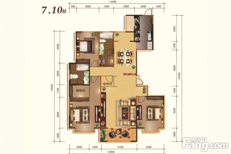 包头装修方案包头大成·逐鹿会183.10㎡