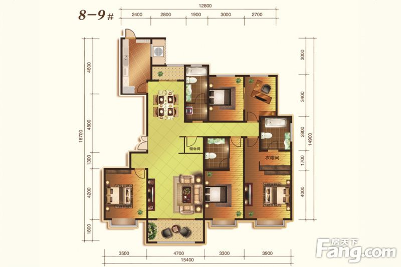 包头装修方案包头大成·逐鹿会220.96㎡