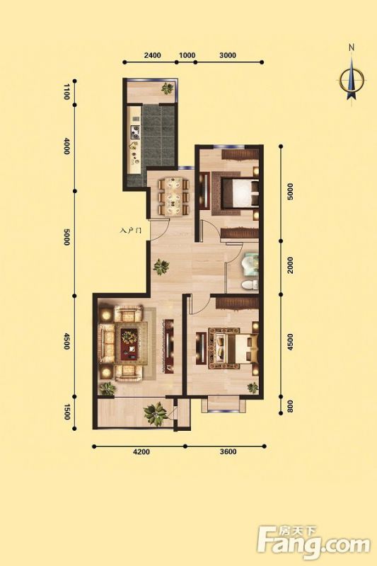 包头装修方案包头桐荷嘉苑114.30㎡