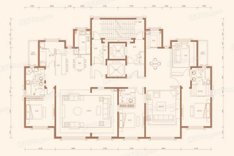 包头装修方案包头正翔国际349.96㎡