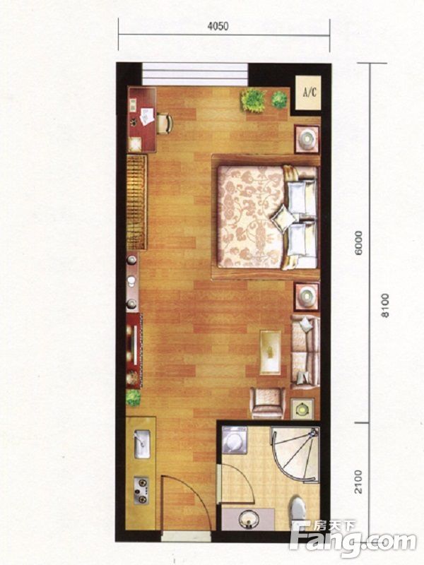 包头装修方案包头中和文化广场45㎡