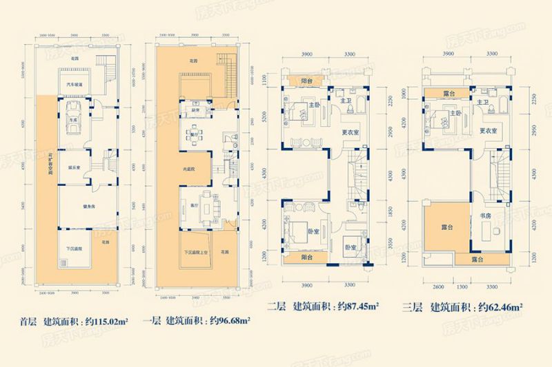 包头装修方案包头黄河龙城·半岛美墅361.61㎡