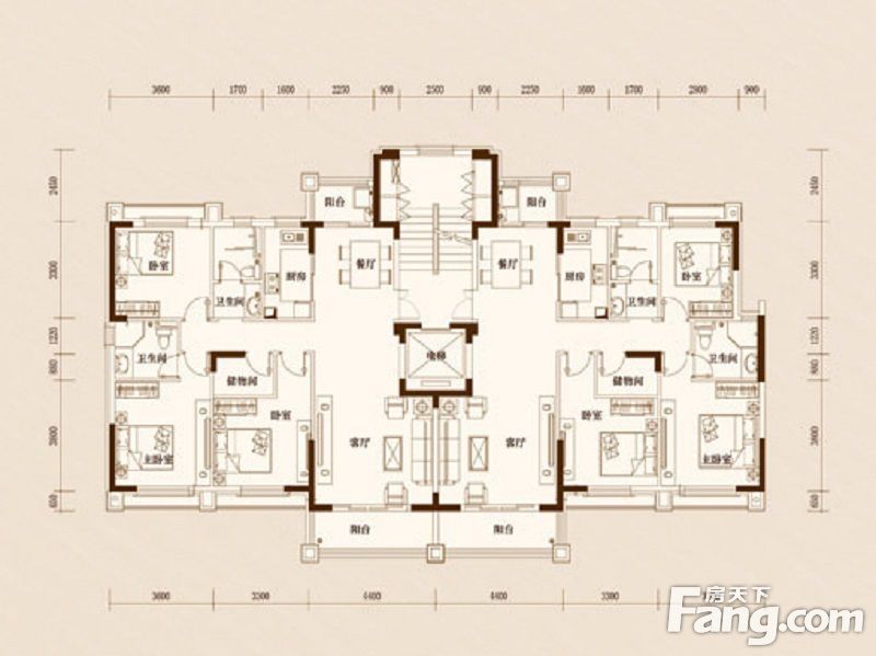 包头装修方案包头锦绣南海城三期124㎡