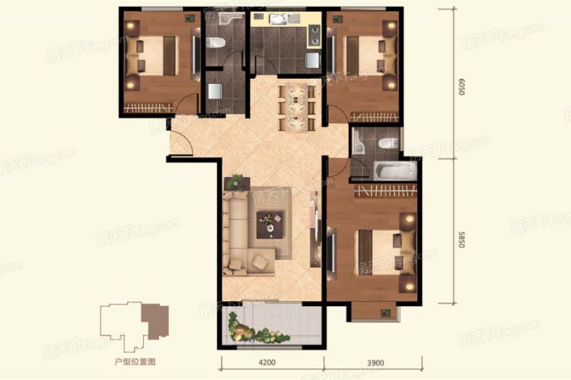 包头装修方案包头顺鑫望潮苑137.93㎡