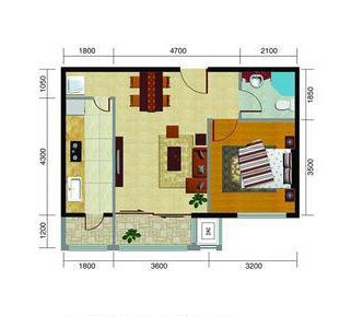 包头装修方案包头东亚世纪城一期文博苑64平