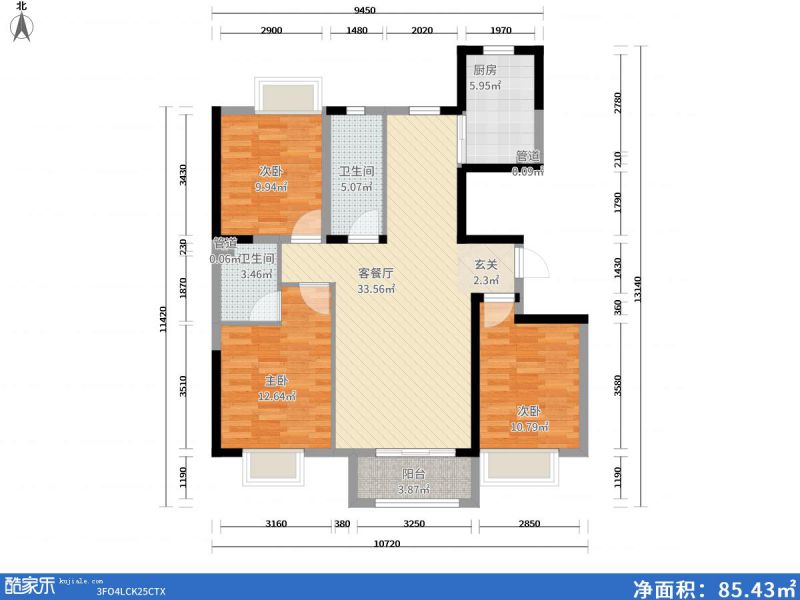 包头装修方案包头保利拉菲122㎡