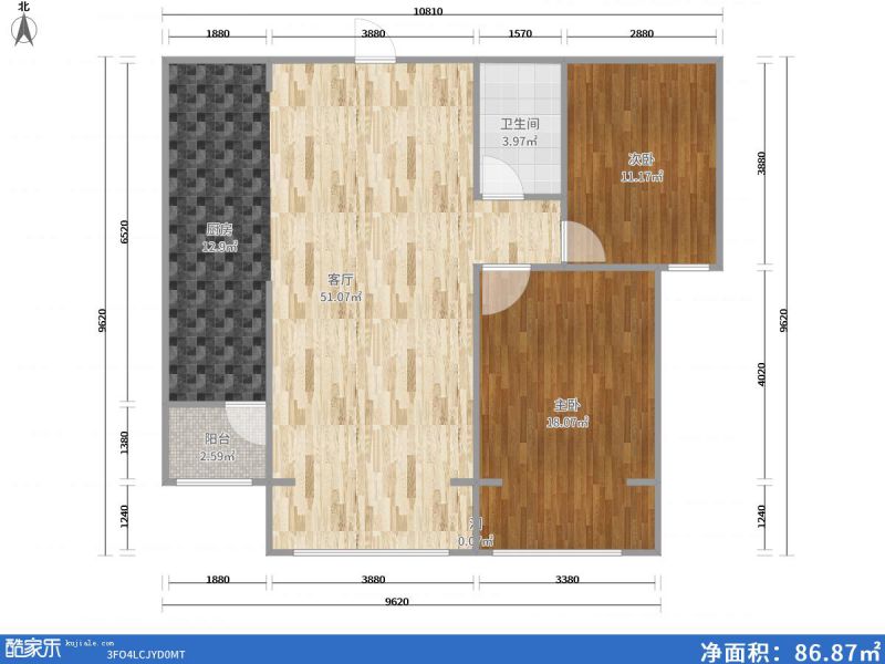 包头装修方案包头保利拉菲109㎡