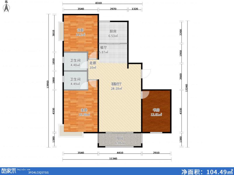包头装修方案包头天疆骊城133㎡