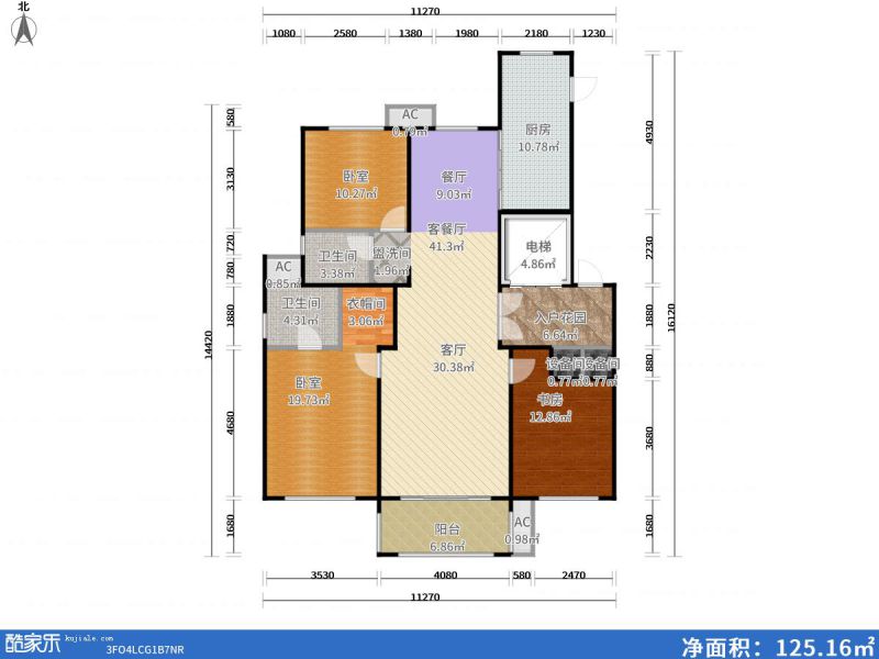 包头装修方案包头凡尔赛颐阁二期138㎡