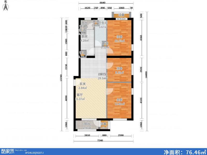 包头装修方案包头东亚香堤丽舍110㎡