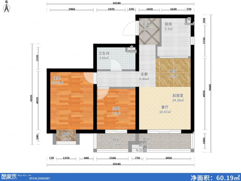 包头装修方案包头燕赵锦河湾88㎡