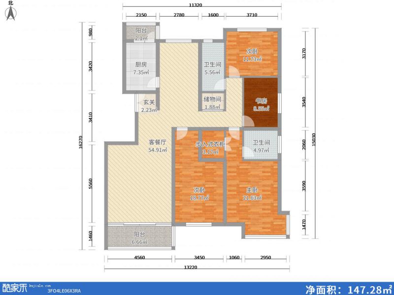 包头装修方案包头鹿港小镇179㎡