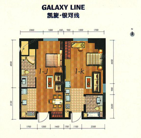包头装修方案包头凯旋银河线43㎡