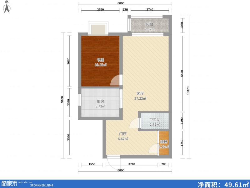 包头装修方案包头阳光尚品62㎡