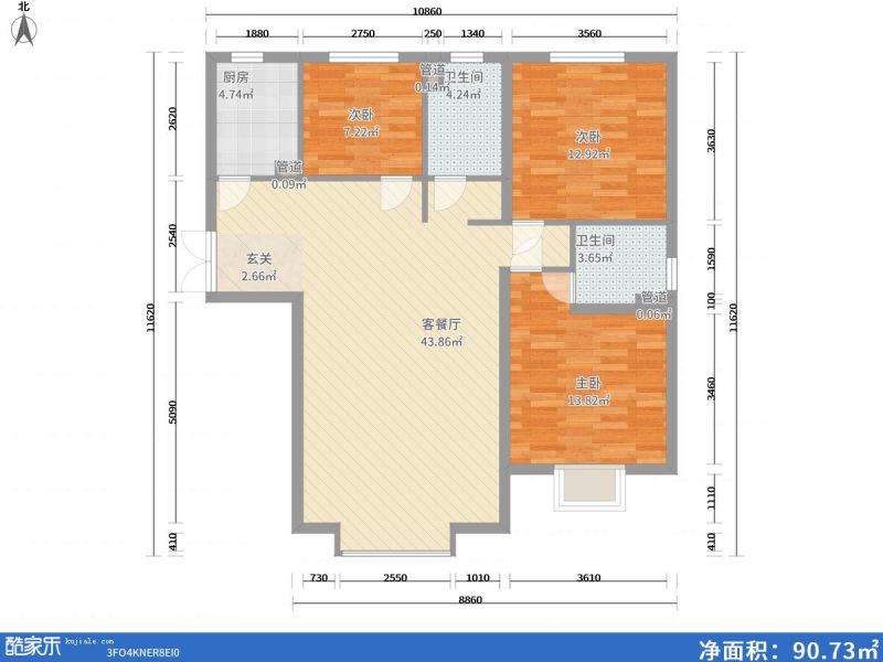 包头装修方案包头阳光尚品・悦127㎡