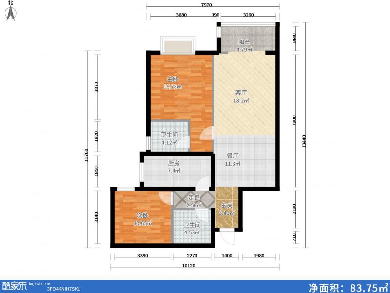 包头装修方案包头番茄社区一期106㎡