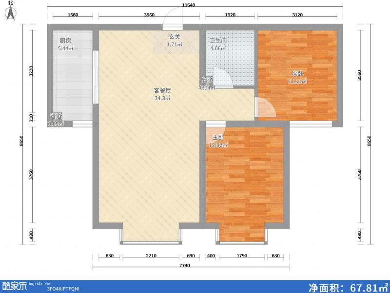 包头装修方案包头电力佳苑95㎡