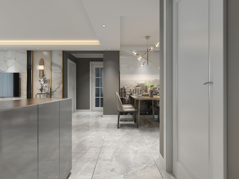 东易家装案例|现代风124㎡，喧闹中，择一宅归心，邂逅理想生活