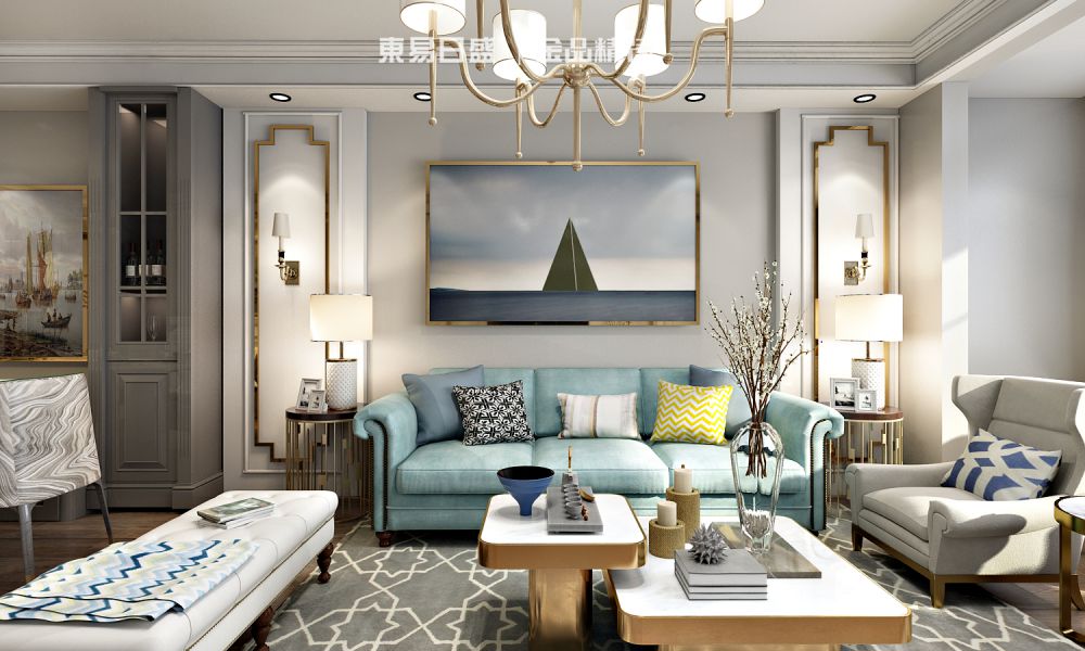 装修案例｜美式轻奢，解构新生活 118㎡美式风格