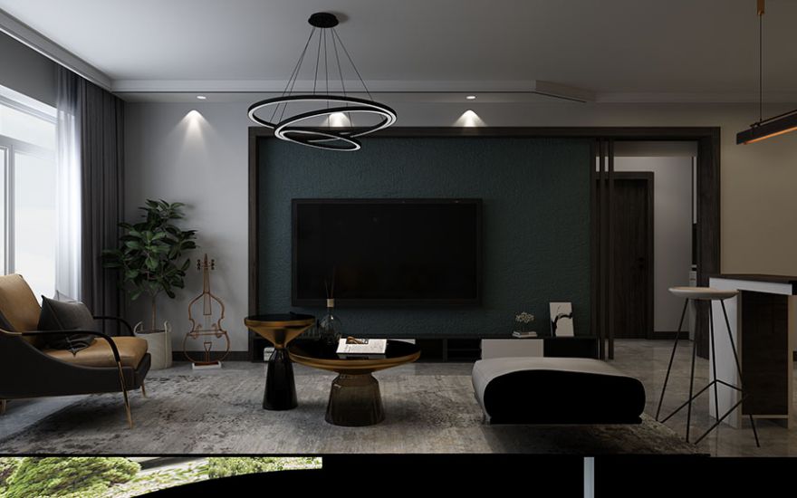 包头装修案例万郡大都城三期-现代简约