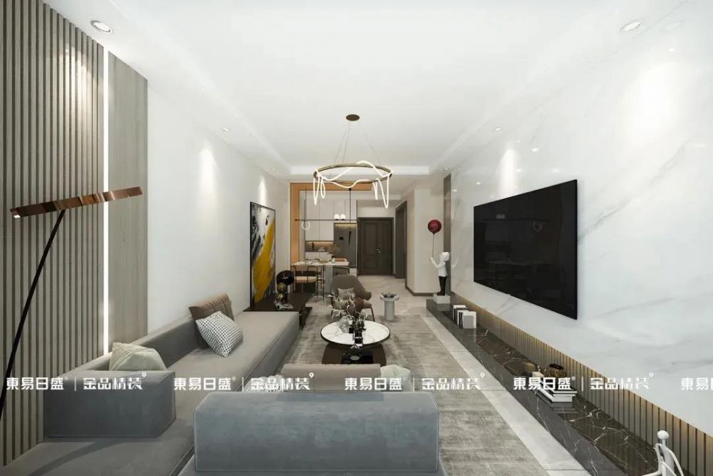 金品案例赏析丨113㎡现代简约风，简单大气的视觉带来愉悦舒心的居住体验