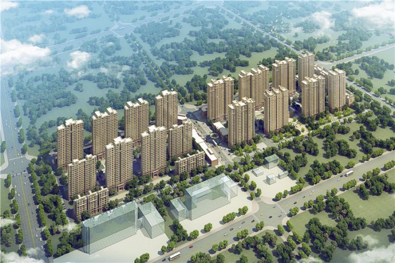 正翔滨河小区团装进行中……