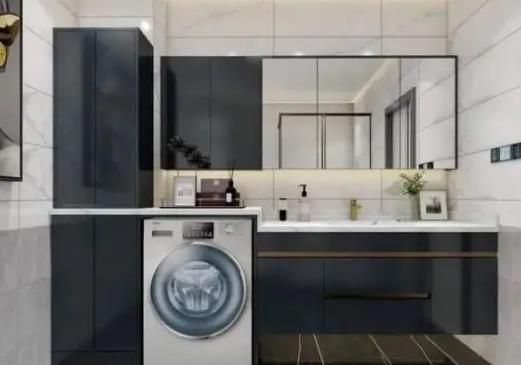 5㎡的卫生间洗衣机怎么“藏”？N种方案，尽显收纳高招！