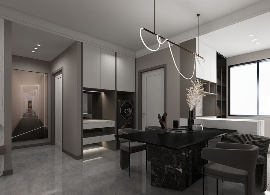 景晟开元143平米现代轻奢风格